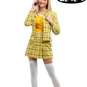 Clueless Cher Yellow Plaid Cosume
